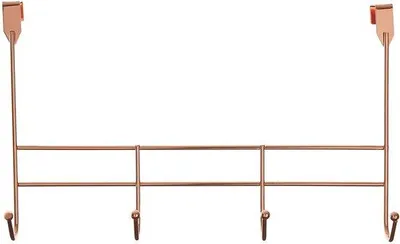 Immagine prodotto di Mensola per soggiorno, 4 ganci, oro rosa, 10 x 40 x 25 cm
