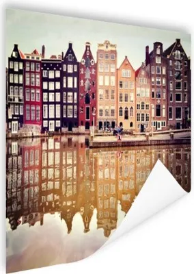 Produktbild von MuchoWow® Poster Amsterdam - Haus - Reflexion 160x120 cm - Foto Plakat