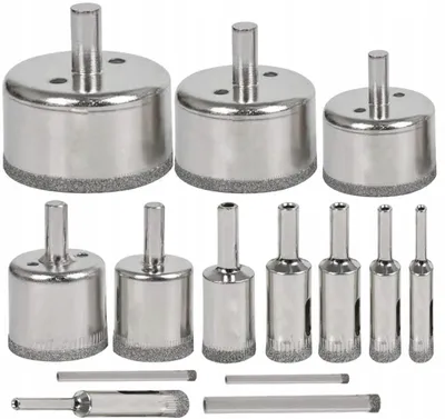 Produktbild von Vorfal Diamant-Bohrkronen Fliesen Glas 3-68 mm 14-teilig