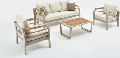 Produktbild von Skye Decor, Assento, Garten-Lounge-Set, Beige, 100 % OLEFIN, 195 x 66 x 74 cm
