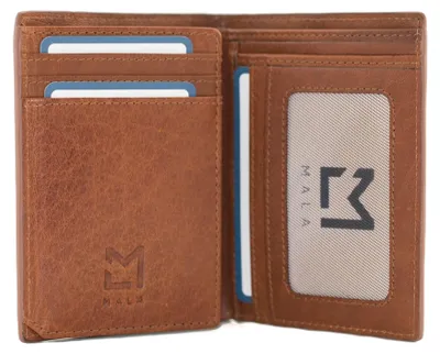 Produktbild von Kompaktes Leder-Portemonnaie mit RFID-Technologie