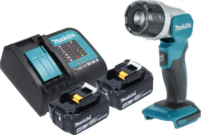 Obrázok produktu pre Makita DML 808 SM Akumulátorová ručná lampa 14,4 / 18 V 190 lm LED + 2x akumulátor 4,0 Ah + nabíjačka