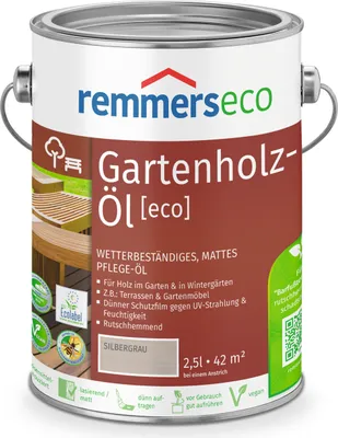 Zdjęcie produktu dla Remmers - Olej do tarasów ECO 2,5 l, srebrzystoszary
