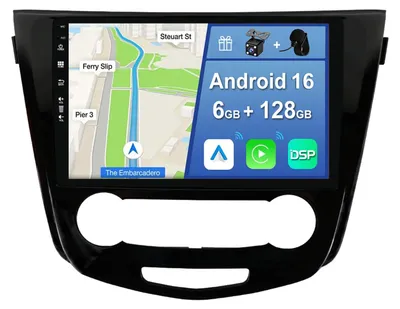 Imagen del producto de Radio para coche Android 12, pantalla táctil de 10,1 pulgadas, 128 GB de almacenamiento, amplificador de 4 x 50 W