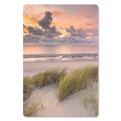 Produktbild von MuchoWow® Mauspad Mousepad Sonnenuntergang - Düne - Strand - Pflanzen - Meer 40x60 cm - Mousepads - Maus Mat - Pad - Mausunterlage - Schreibtisch Accesoire