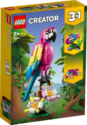 Produktbild von LEGO® Creator 3-in-1 31144 Exotischer pinkfarbener Papagei