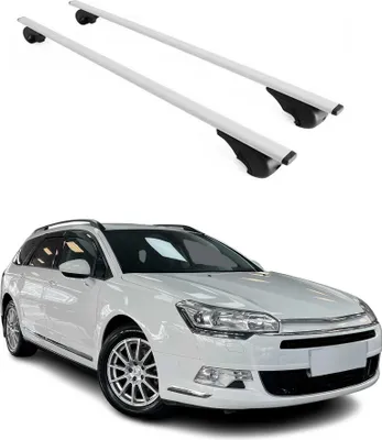 Produktbild von Dachträger Grundtäger für Citroen C5 Kombi 2001-2008 75kg Metall Silber 2 tlg