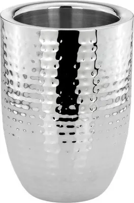 Produktbild von Wein-/Sekt Flaschenkühler Hammerschlag-Optik (H) 19,5 x (Ø) 13,5 cm