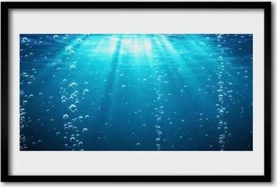 Produktbild von Bild 60x40 MDF-Rahmen Wandkunst Wasser-Kunst