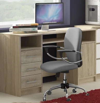Produktbild von Schreibtisch mit Schubladen | Bürotisch | Tastaturablage