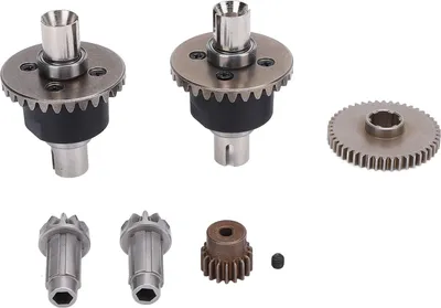 Produktbild von RC -Differentialgetriebe hohe Härte hartnäckige Metallunterschiede und Zahnräder für SCY 16101 16102 16103 1/16