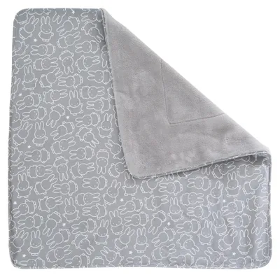 Produktbild von roba Babydecke 'Miffy', 2 seitig: 1x super weich, warm & flauschig, 1x 100% Baumwolle
