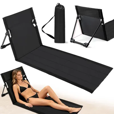 Produktbild von Faltbarer Strandstuhl mit verstellbarer Rückenlehne und Tragetasche
