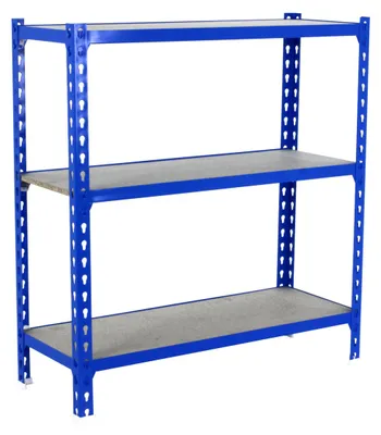 Image de Etagère Légère Sans Vis Maderclick Plus 3/500 1000 Bleu/bois Bleu/bois 1000x1000x500 - Simonrack