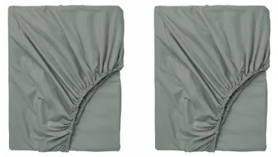 Produktbild von IKEA DVALA Spannbettlaken szarozielony 160x200 cm