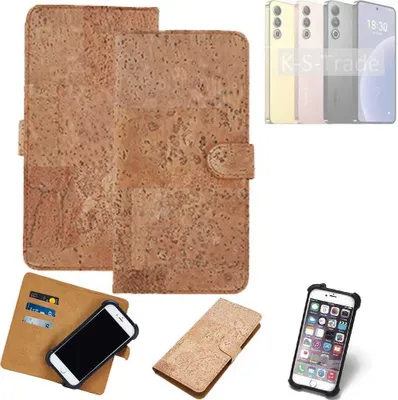 Produktbild von K-S-Trade Hülle kompatibel mit Meizu 20  Kork Handyhülle Cover  Schutzhülle TPU Case Bumper in Hellbraun, (1x)