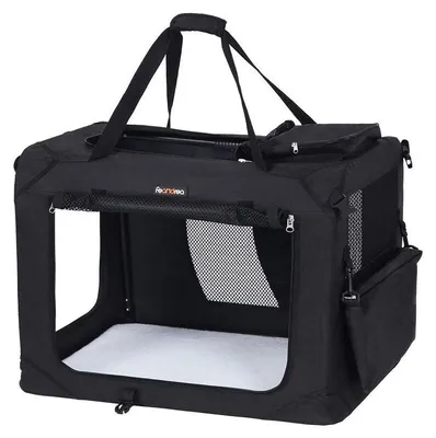 Immagine prodotto di Trasportino per animali domestici, borsa da trasporto, zaino, colore nero, dimensioni 91 x 63 x 63 cm