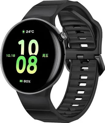 Image de Pour Honor Watch Fit Silicone respirant de remplacement Smart Watch Bracelet noir