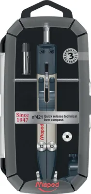 Zdjęcie produktu dla Maped 198801 Pudełko na kompas Maped nr 421, czarne, 4 szt