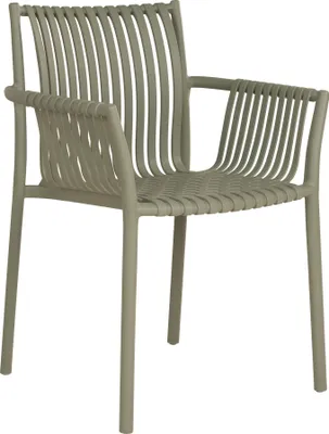Image de Tulsa chaise de jardin empilable vert.