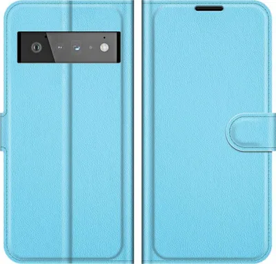 Produktbild von Mobigear Classic  Google Pixel 6 Pro Hülle Klapphülle Geldbörse - Blau