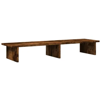 Produktbild von vidaXL Monitorständer Räuchereiche 100x27x15 cm Holzwerkstoff
