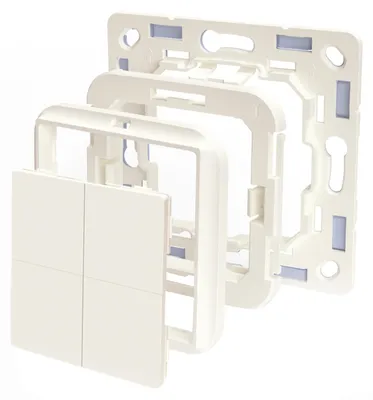 Zdjęcie produktu dla Shelly BLU Wall Switch 4, Przyciski, Kość słoniowa, Plastik, Bluetooth Low Energy (BLE), 2400 - 2483.5 MHz, 10 m