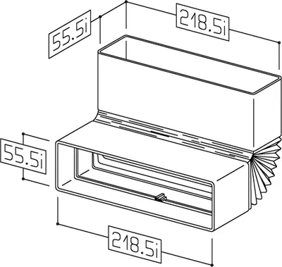 Immagine prodotto di Naber T-RBFLEX 125 curva larga per condotti, bianco - Tecnologia di ventilazione