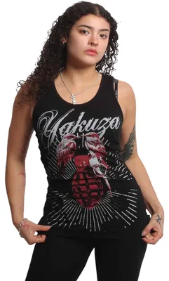 Produktbild von Yakuza Damen Grenade String Tanktop, Schwarz, S