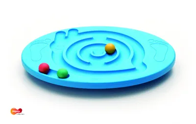 Produktbild von Weplay KP0001 Balance Labyrinth Schnecke mit 3 Bällen, blau