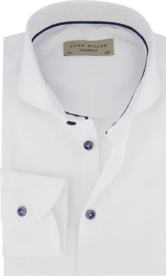 Produktbild von John Miller Hemd Tailored Fit weiß Baumwolle