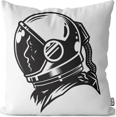 Produktbild von VOID Astronaut Zeichnung Comic Kissenbezug Kissenhülle Sofakissen Kissen Deko Outdoor-Kissen Dekokissen