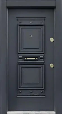 Image de Dunkelgraue Eingangstür Moderne hochwertige Tür Türen für Zuhause