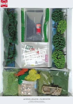Productafbeelding van Modelbouw Starterset - Hobby Materiaal - Modelspoor Ontwerp - Meer Dan 50 Delen - 29 x 130.5 cm - Assortiment
