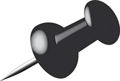 Image de Alco Al-662-11 Pushpins Box A 40 pcs Black