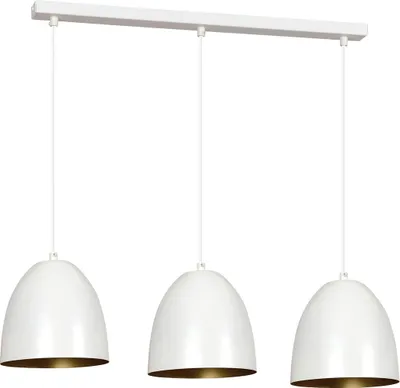 Produktbild von Bioledex Alesior Pendelleuchte 3-fach E27 weiß/gold 70x80x18cm  Europe