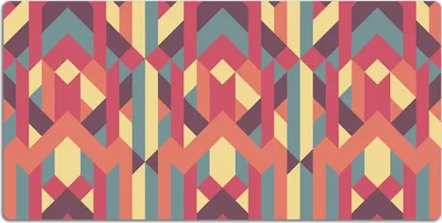 Produktbild von Schreibtischmatte Tischunterlage 90x45 cm Mauspad - Bunte Linien