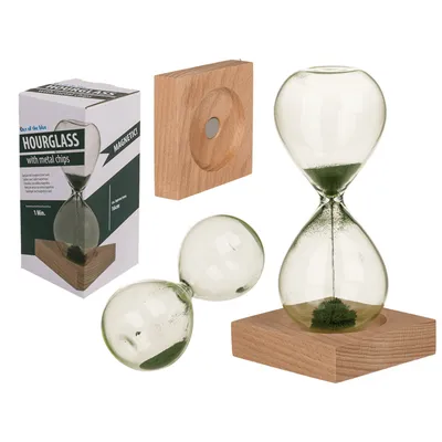 Produktbild von Sanduhr mit grünem magnetischem Sand