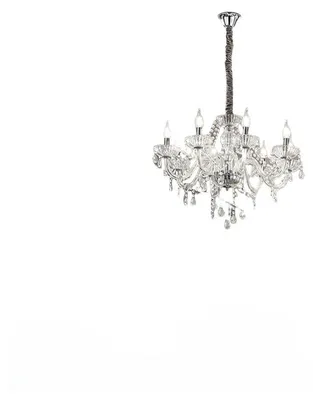 Obrázek produktu pro Klasický kovový lustr Venezia Chrome 8 světel E14