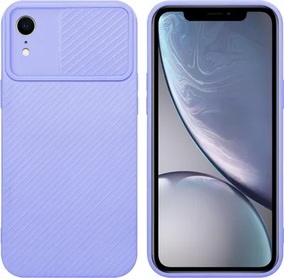 Produktbild von Cadorabo Hülle für Apple iPhone XR Schutz Hülle in Lila Handyhülle TPU Etui Case Cover Kameraschutz