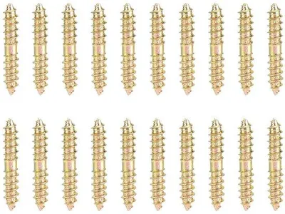 Productafbeelding van Houtschroeven, 20 stuks - Dubbelkop - Zelfborende houtschroeven - Geschikt voor hout en meubels - 5x30mm