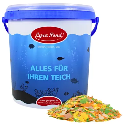Produktbild von 2 x 10 Liter (2,48 kg) Lyra Pond® Pond Multi Flakes Fischfutter Teichfutter im Eimer
