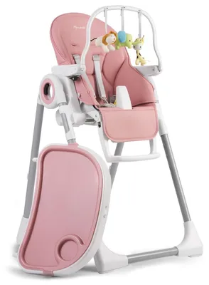 Produktbild von Nukido Belo rosa Hochstuhl mit Tisch + Spielbügel