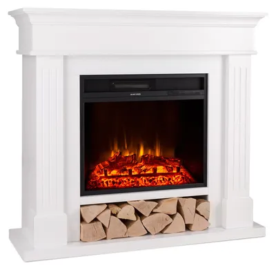 Image de Klarstein Cheminée Electrique d'Intérieur, Chauffage Electrique de 1800W, Fausse Cheminée Decorative avec Effet Flamme en LED, Télécommande Inclus, Programmable, Minuterie, Thermostat Réglable