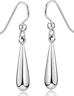 Produktbild von MATERIA Damen Ohrhänger Tropfen Silber 925 - Ohrringe Silber hängend mit Etui #SO-4