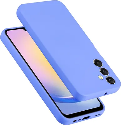 Produktbild von Cadorabo Hülle für Samsung Galaxy A25 Hülle Silikon Handyhülle Case aus flüssigem Silikon, Kratzfeste und stoßfeste Schutzhülle für Samsung Galaxy A25