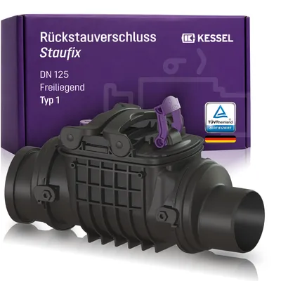 Produktbild von KESSEL Staufix DN 125 Rückstauverschluss Typ 1 freiliegend, Artikel 720125