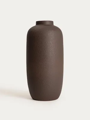 Obrázok produktu pre HOMLA TAVERO – váza, vysoká, z betónu, hnedá, 21,3 x 44 cm
