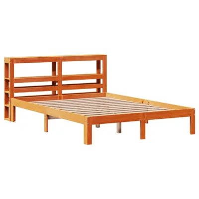 Produktbild von Massivholzbett ohne Matratze Wachsbraun 135x190 cm Kiefernholz
