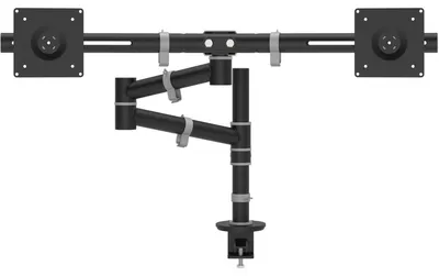 Zdjęcie produktu dla Dataflex Viewgo, Zaciskowy/przelotowy, 8 kg, 0 mm (0"), 68,6 cm (27"), 100 x 100 mm, Czarny